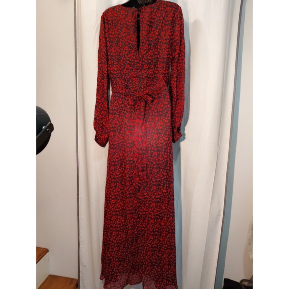 Aakaa 90s Y2k  Cottagecore Baby Doll Floral Printed  Maxi Dress  New Sheer Lined - Picture 5 of 14